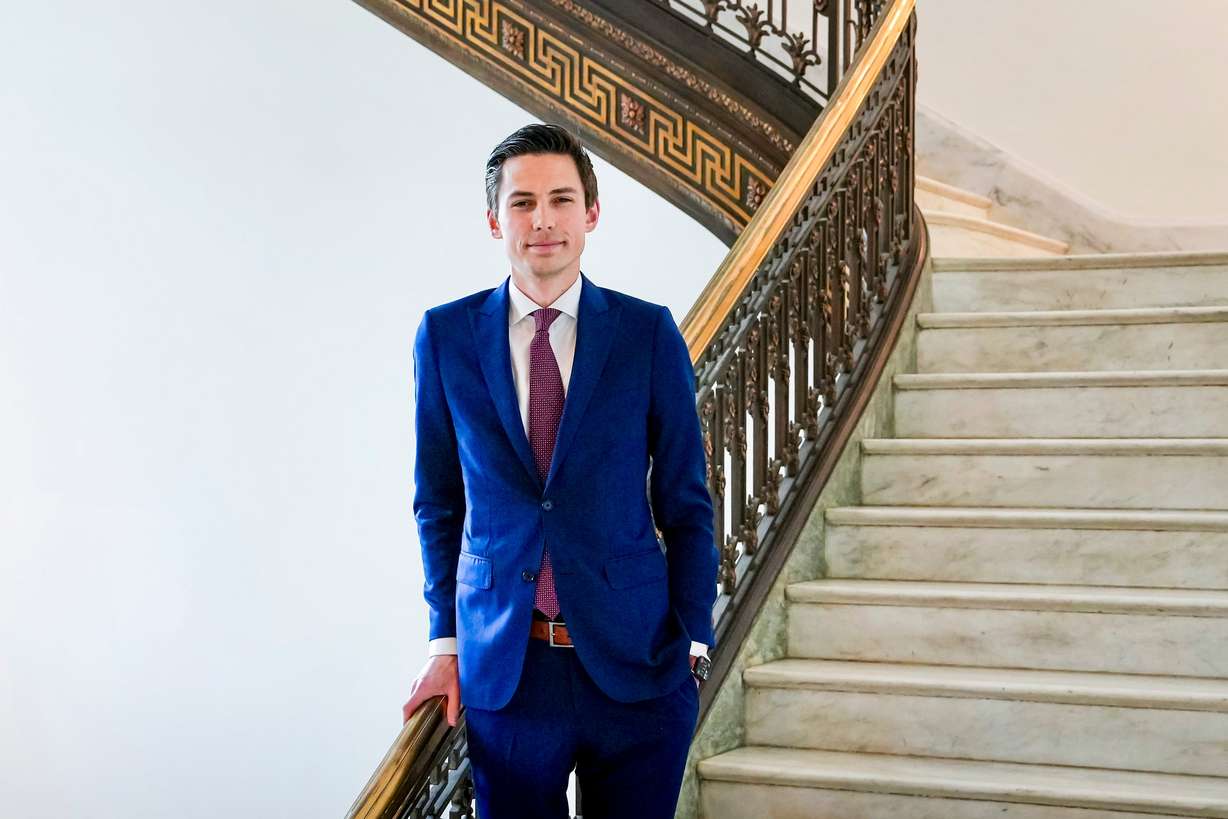 Mark Wait, chief of staff to Sen. Mike Lee, R-Utah, poses for a portrait in the Russell Senate Office Building in Washington, D.C., on June 18.