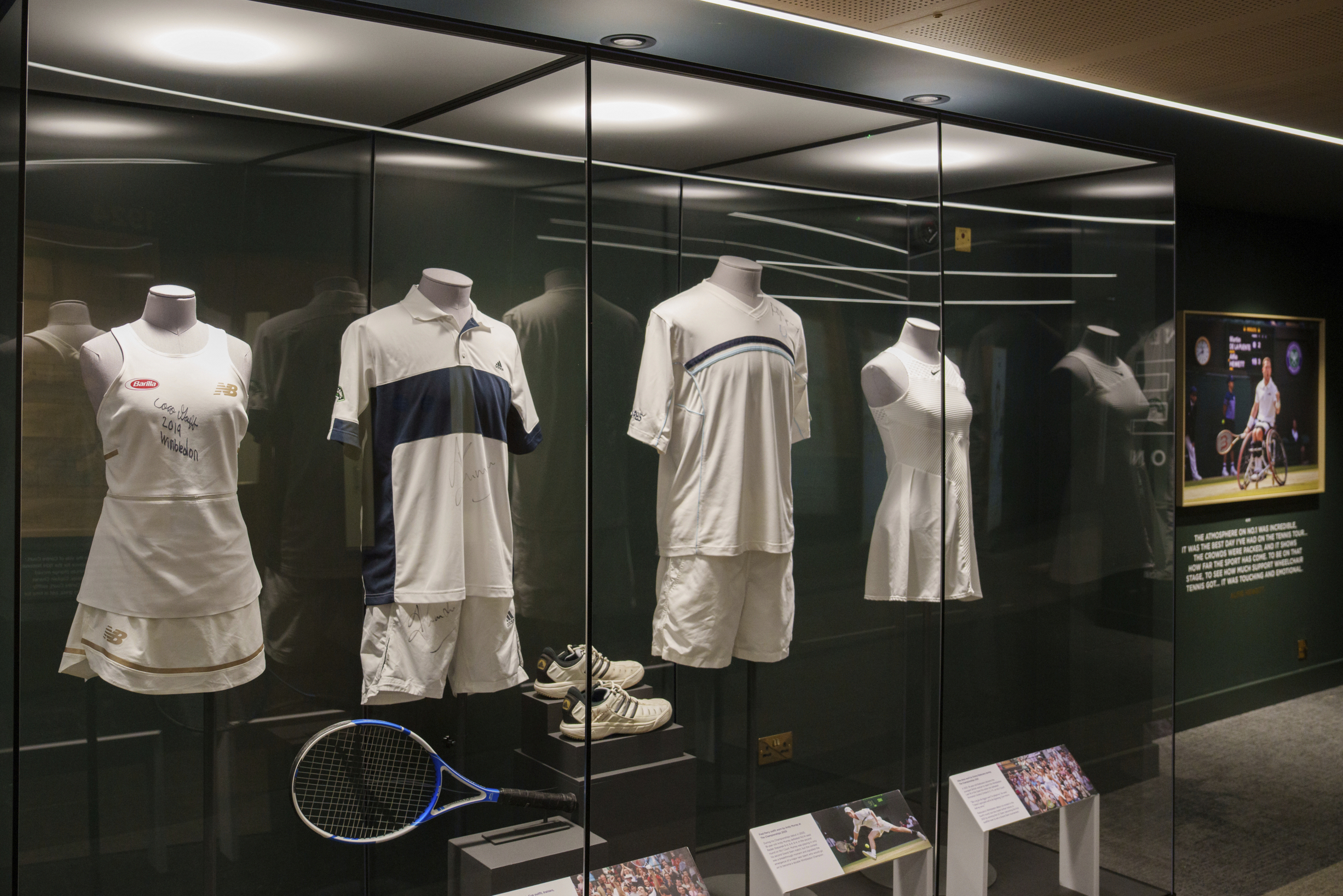 Wimbledon now displays match outfits of Coco Gauff, Andy Murray and Emma Raducanu at No. 1 Court