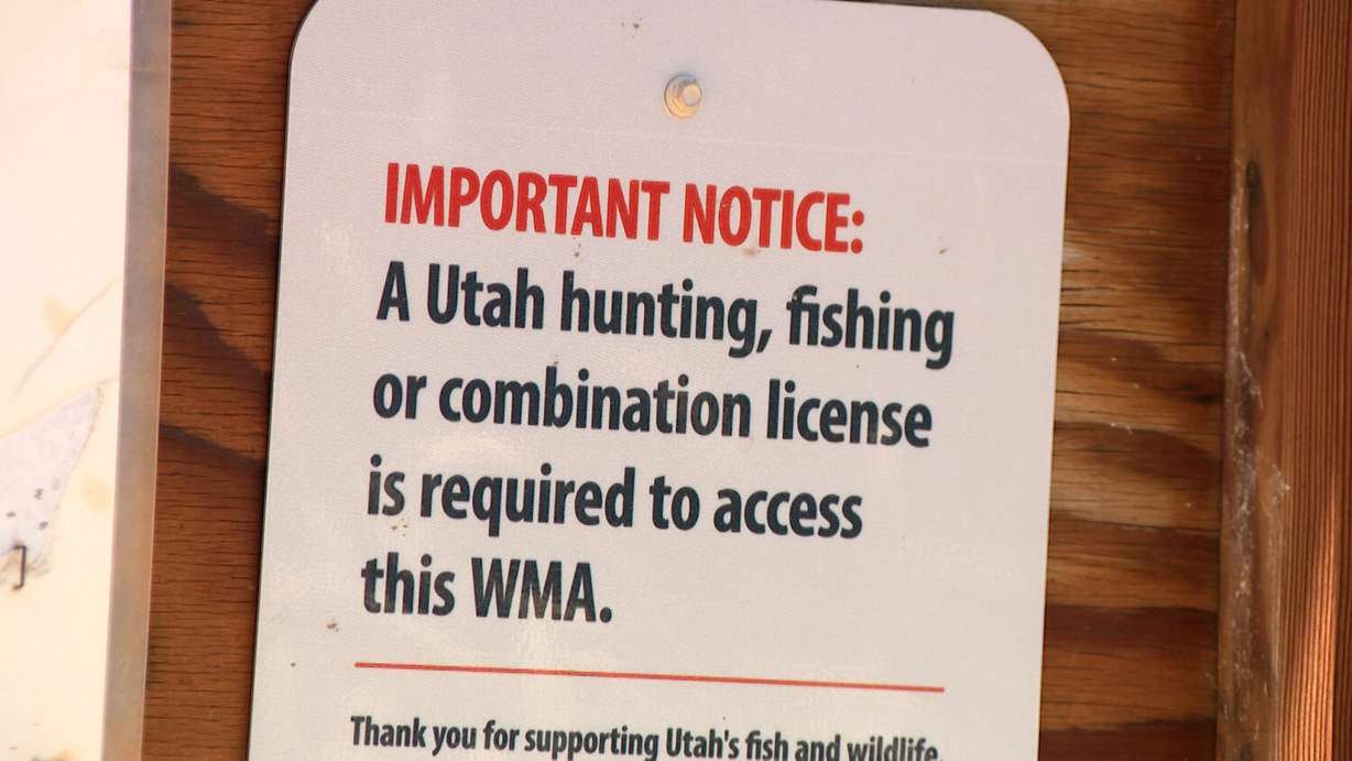A sign posted along the Bonneville Shoreline Trail in Orem is pictured on Tuesday. Parts of the trail are in a wilderness area that now require a license to access.