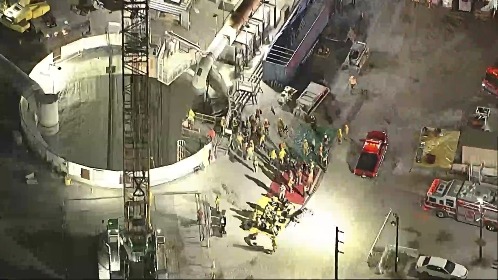 All 31 workers reach safety after collapse inside Los Angeles industrial tunnel