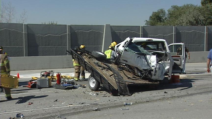 Beanbag Chair Causes Accident on I-15