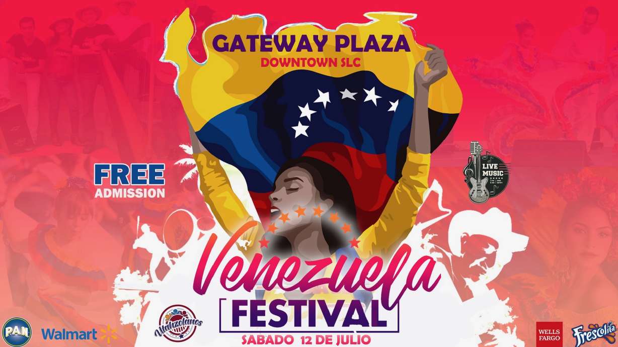 The annual Venezuela Festival and Festival Latino de Utah will be held jointly on Saturday, July 12, in Salt Lake City.