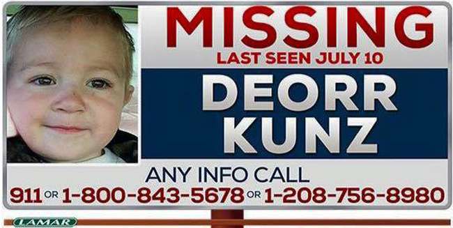 Billboards featuring Deorr Kunz’s photo were put up across eastern Idaho in October 2015. The FBI was also called in to help assist in the search.