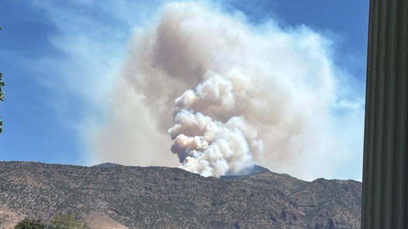 Monroe Mountain fire breaks out