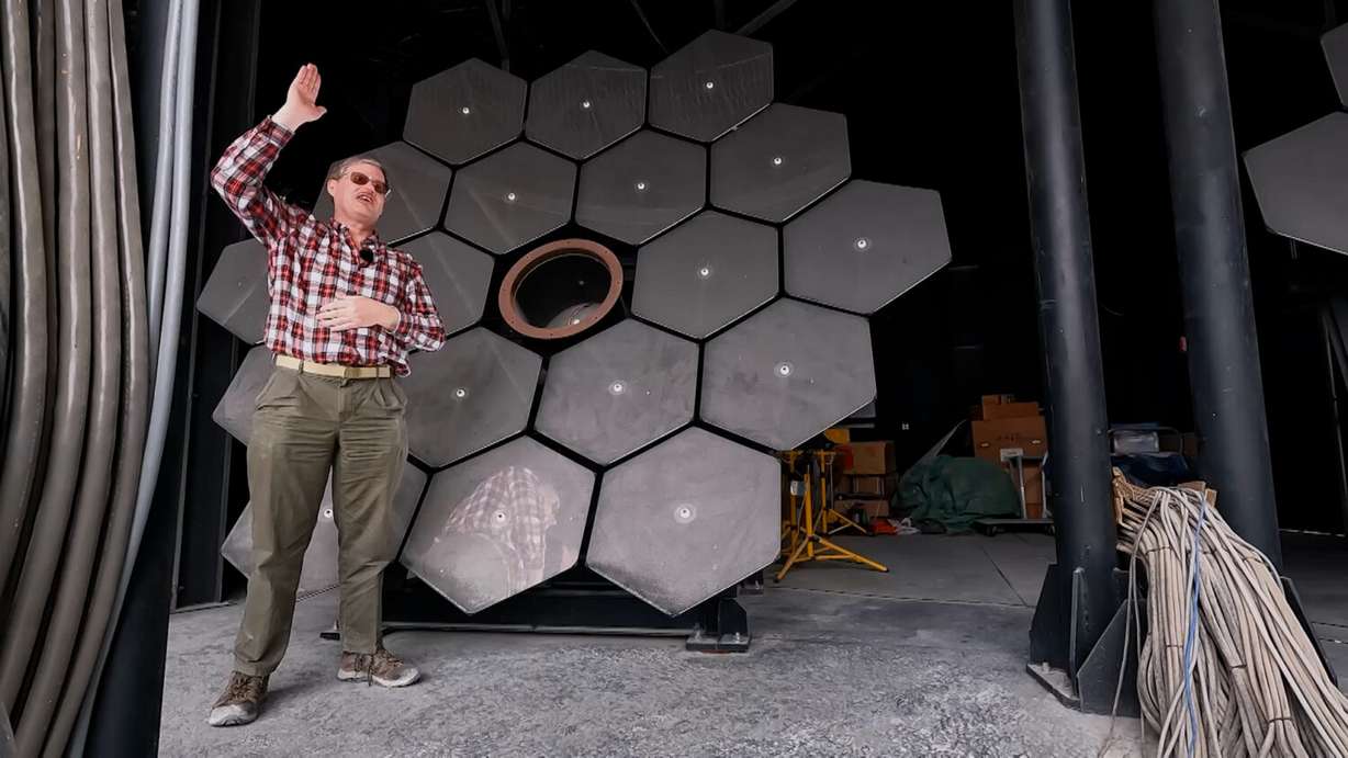 Dr. John Matthews explains how multiple telescope arrays are placed in hopes of capturing cosmic rays as they enter Earth’s atmosphere.