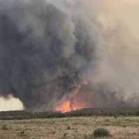 Video shows large 'fire vortex' at Utah wildfire, damaging fire engine