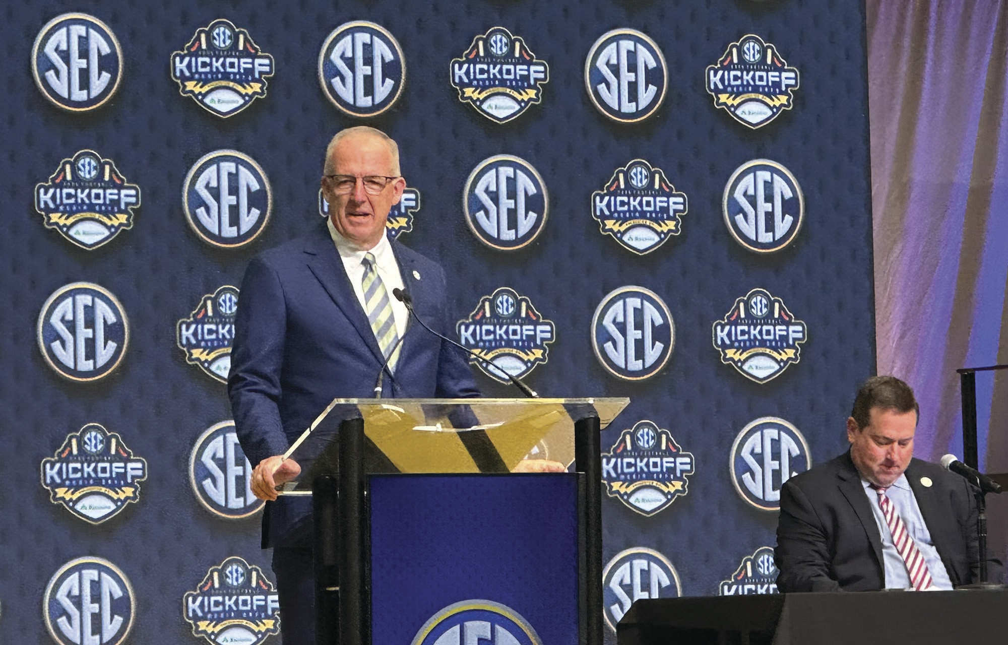 The SEC and Big Ten are currently at a standstill over the College Football Playoff format