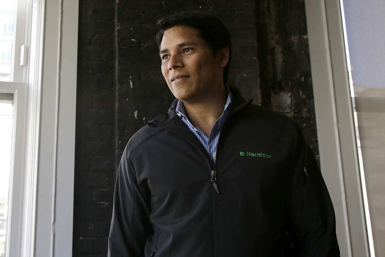 Nextdoor CEO Nirav Tolia poses for photos at his office in San Francisco on May 11, 2016.