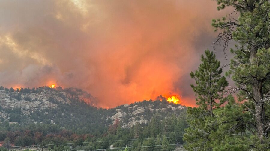 The Deer Creek Fire burns near the Colorado-Utah border in San Juan County. It began July 10 and ultimately burned over 17,000 acres. A San Juan County man is now facing several charges in connection with the fire.