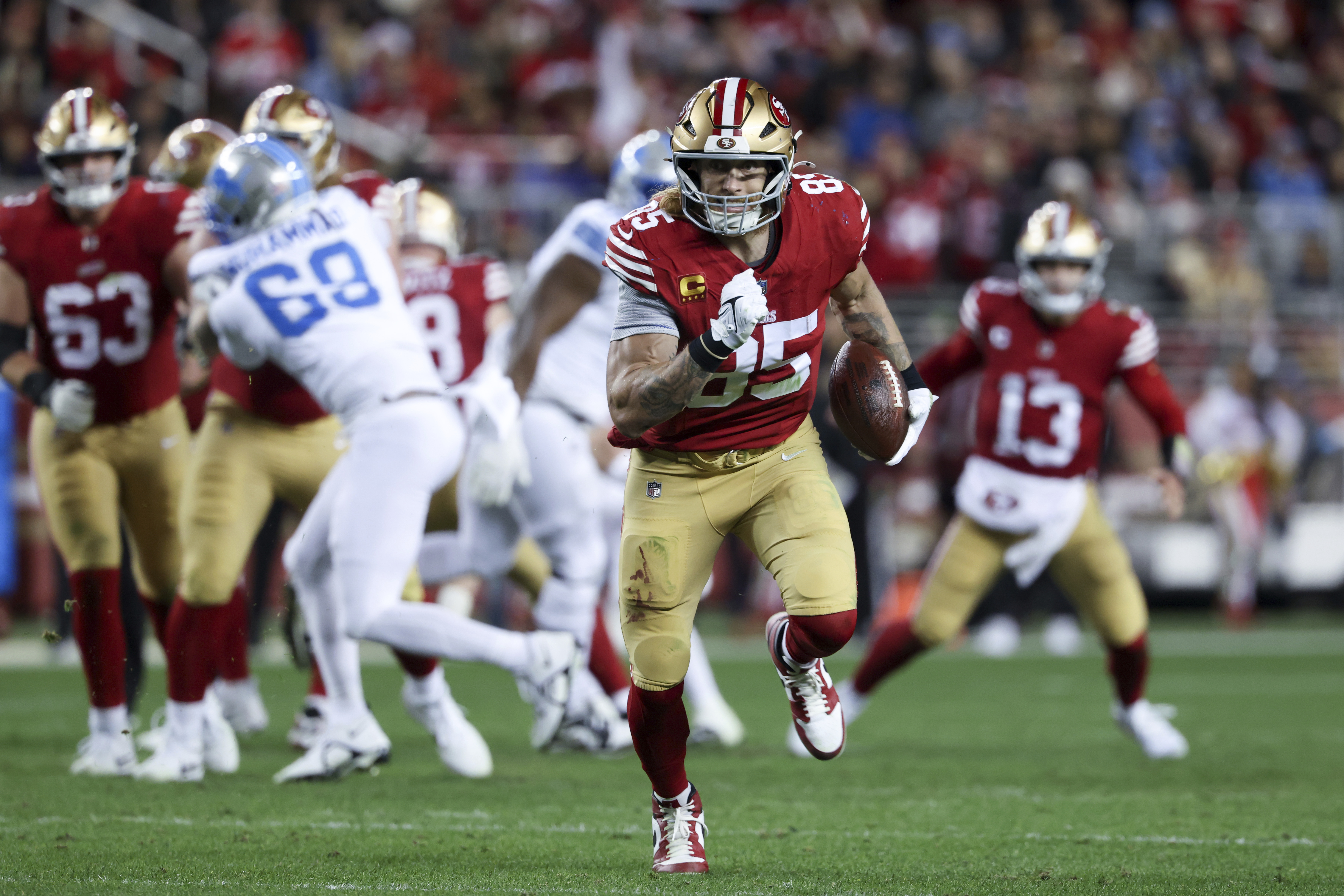 George Kittle's all-around excellence earns him the honor of top tight end in AP rankings