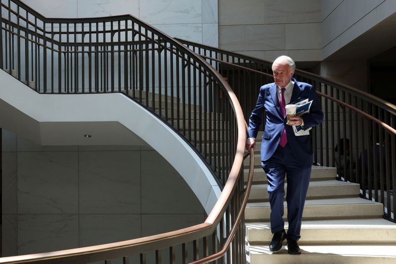 Sen. Ed Markey on Capitol Hill in Washington, June 26. Markey on Thursday proposed new national security safeguards that would ensure TikTok could remain online in the U.S.