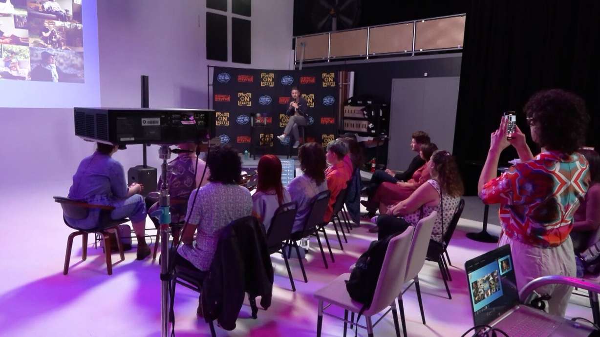 Brian Higgins speaks at a Mental Healthy F.I.T. event. The aftermath of post-traumatic stress disorder almost destroyed him in his early days after moving to the U.S.