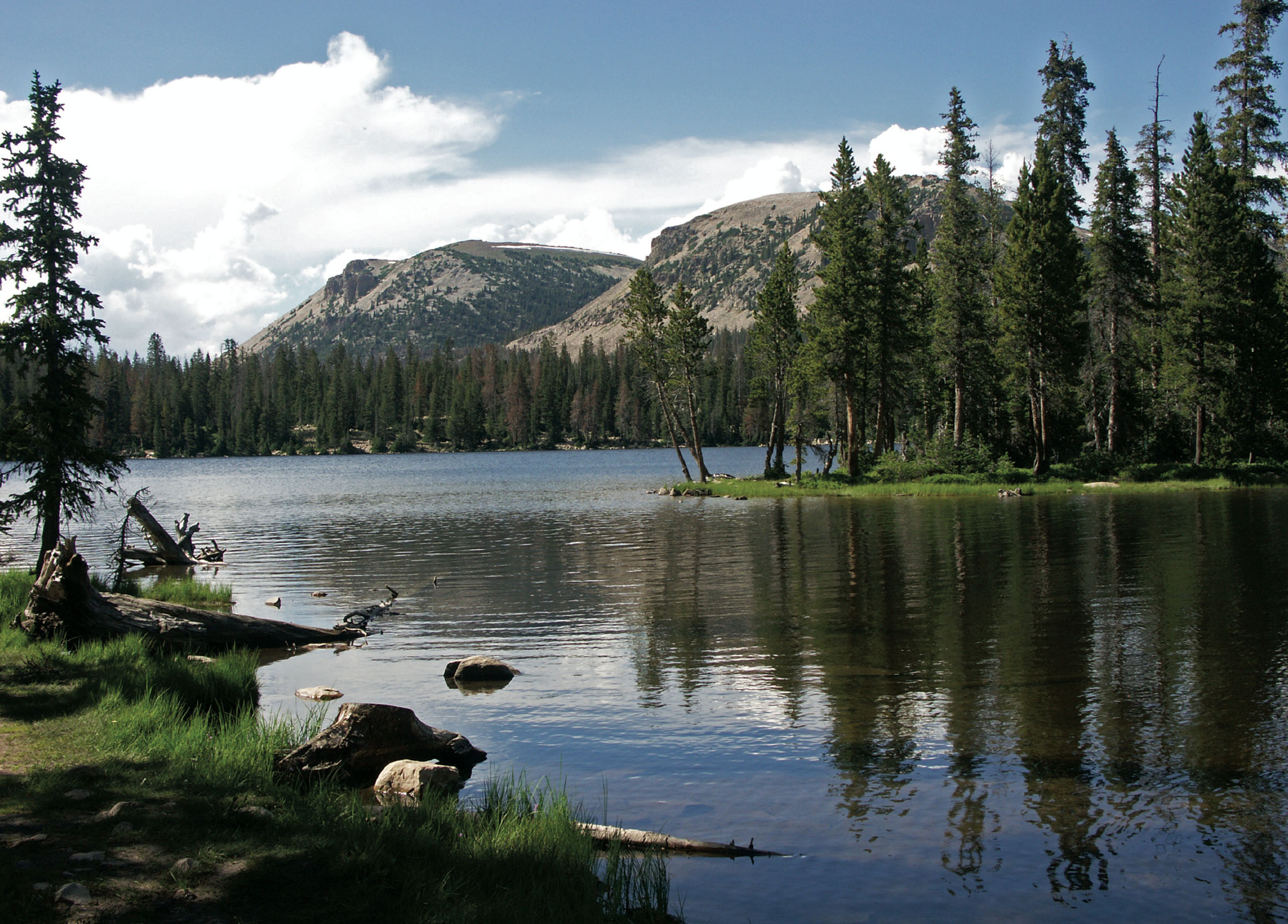 This image of Mirror Lake in the western Uinta Mountains is featured in a calendar published by the Utah Geological Survey.