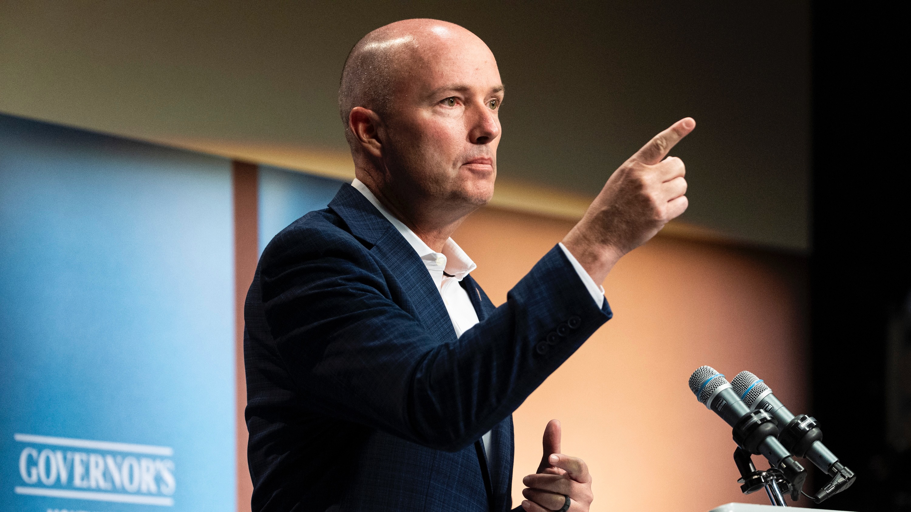 Gov. Spencer Cox addressed the unfolding crackdown on illegal immigration during the PBS Utah Governor’s Monthly News Conference at the Eccles Broadcast Center in Salt Lake City on Thursday.