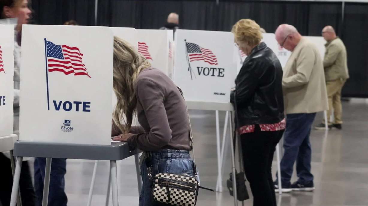 People showed up to vote in person at the voting center at the Dixie Convention Center on Election Day, Nov. 5, 2024, in St. George. Residents will have two opportunities next week to meet and greet candidates running for mayor and City Council.