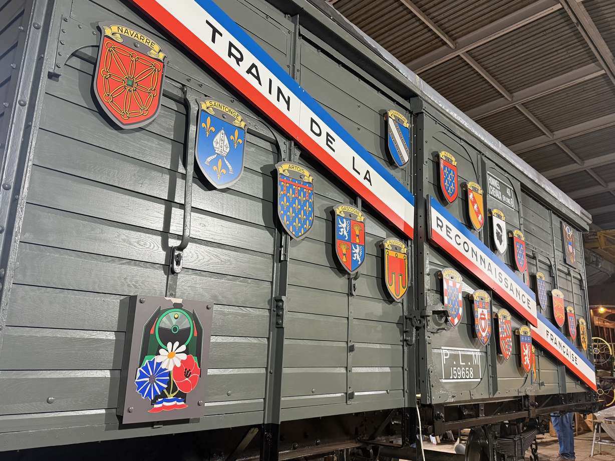 The restoration of the Utah State Railroad Museum's Merci Boxcar, pictured here, is complete; however, it hasn't yet been sent back to Ogden from Wyoming, where the refurbishing was handled.