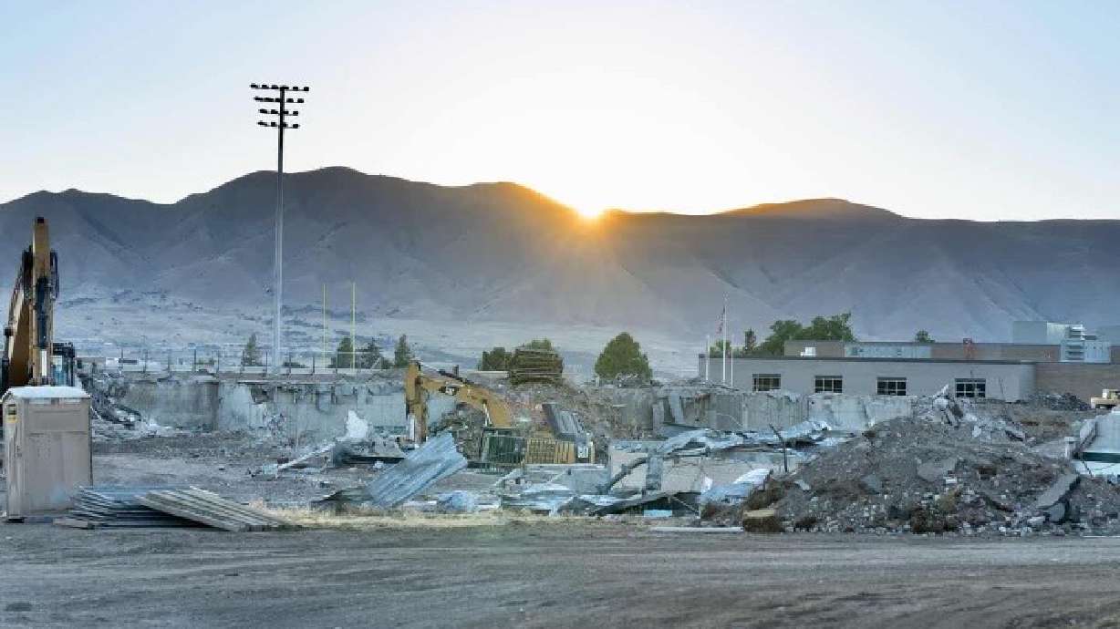 Payson High School, built in 1967, was demolished on June 25, taking with it the hallways that held countless memories and even cinematic fame.