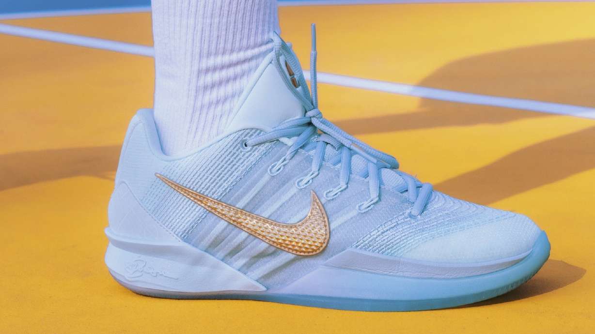 This photo provided by Nike in July 2025 shows an edition of shoes based on WNBA player Sabrina Ionescu.