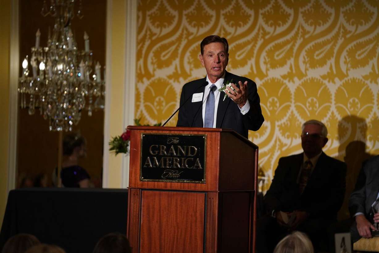 Fraser Bullock, winner of the Sportsmanship and Athletics award, saved the 2002 Winter Olympic Games hosted in Salt Lake City. His efforts will continue to help the games thrive in 2034. His speech, given Thursday at KUTV's Pioneers of Progress at the Grand America Hotel, inspired the audience to dream big for the upcoming games.