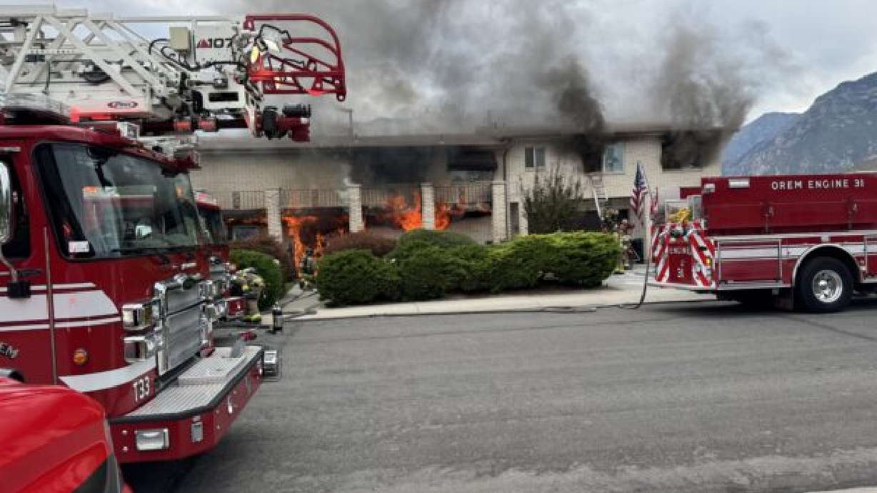 Firefighters said one person died after an Orem home caught fire Friday morning.