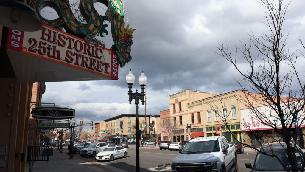 The historic neon dragon sign that hung outside the Star Noodle restaurant in the 1940’s is pictured on Historic 25th Street in Ogden on March 14, 2024.