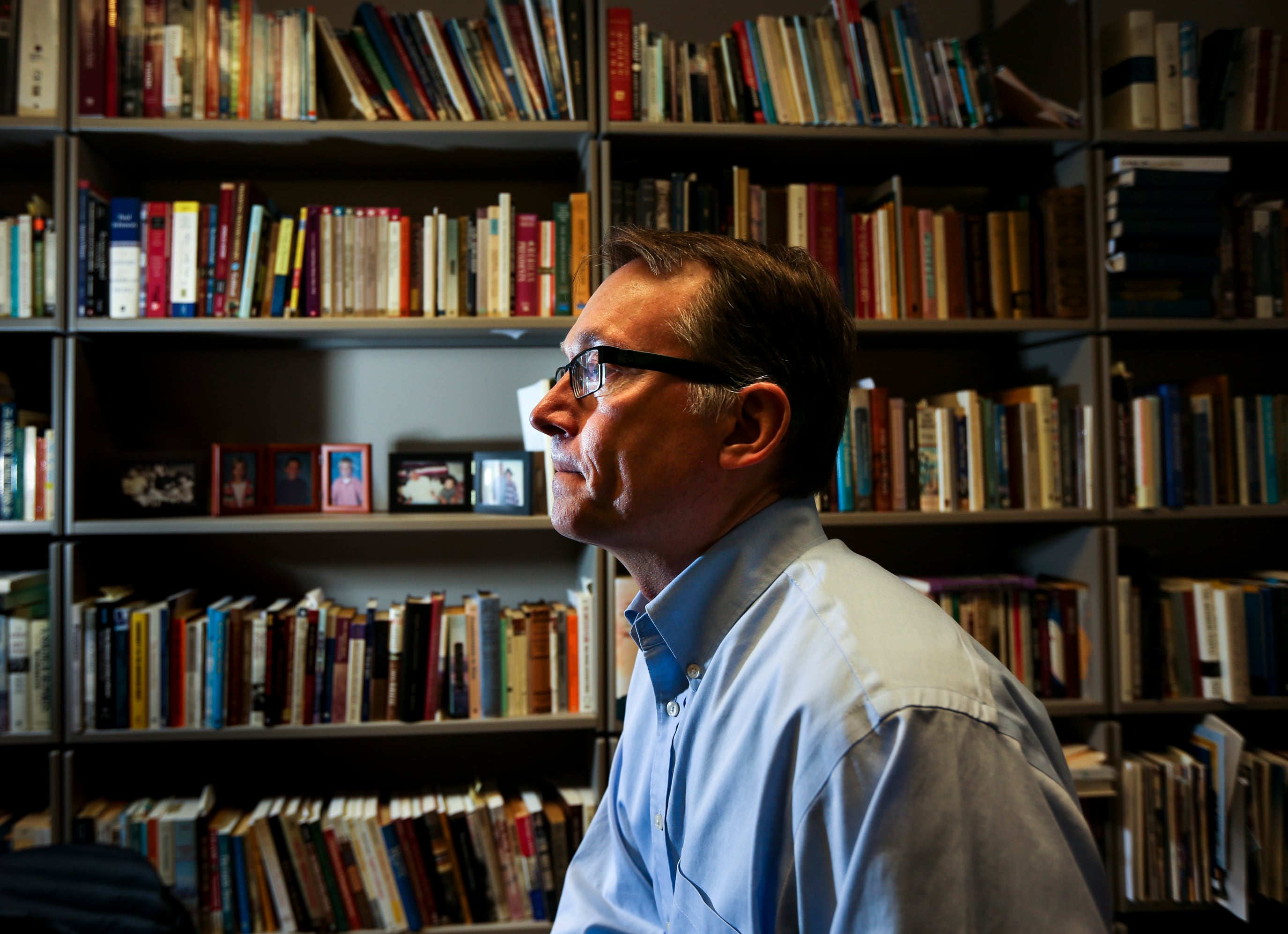 Author W. Paul Reeve poses for a portrait on the University of Utah campus in Salt Lake City on Dec. 5, 2019. He explains that Utah's first pioneers were hand-picked.