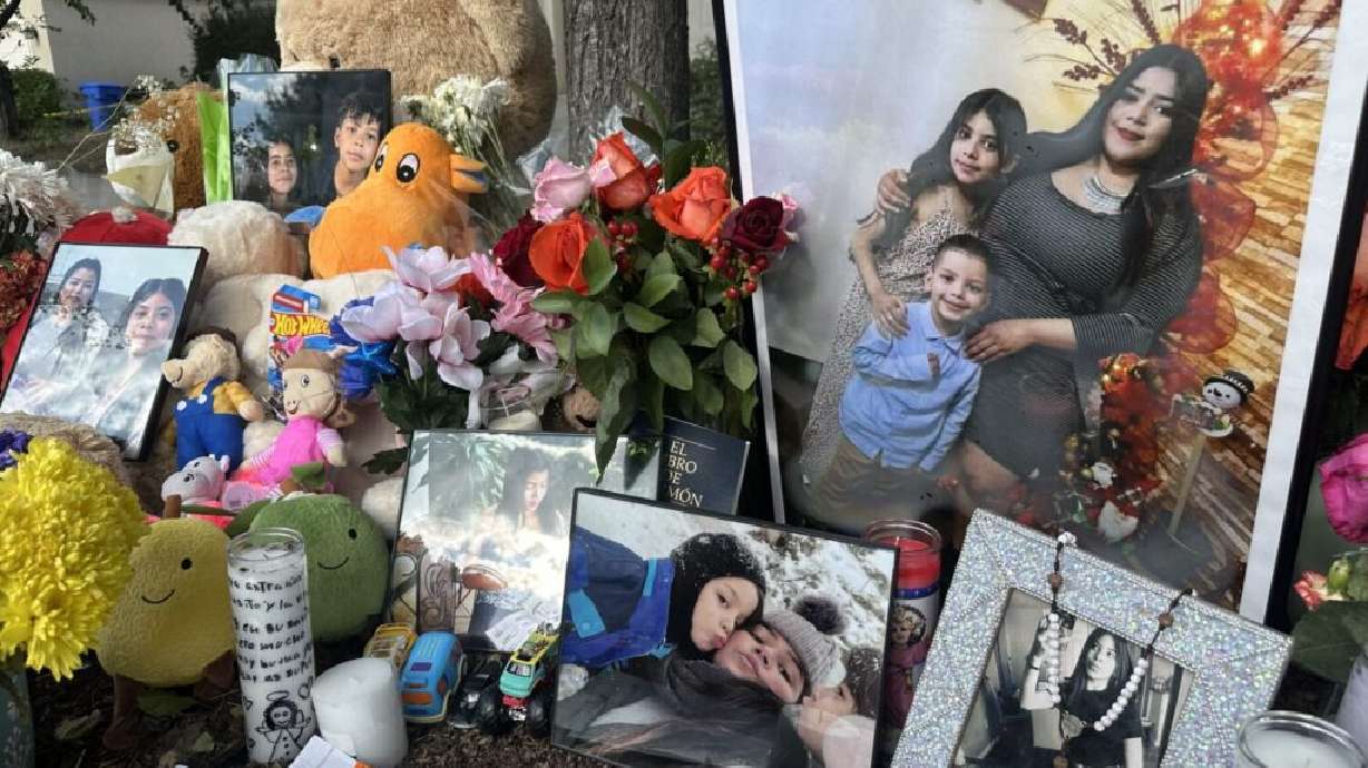 Friends and family gathered Tuesday night in West Jordan to remember Jaimar Bravo, 33, Georgina Valecillos, 14, and Giuliano Valecillos, 8, who were killed by their husband and father in a murder-suicide, according to police.