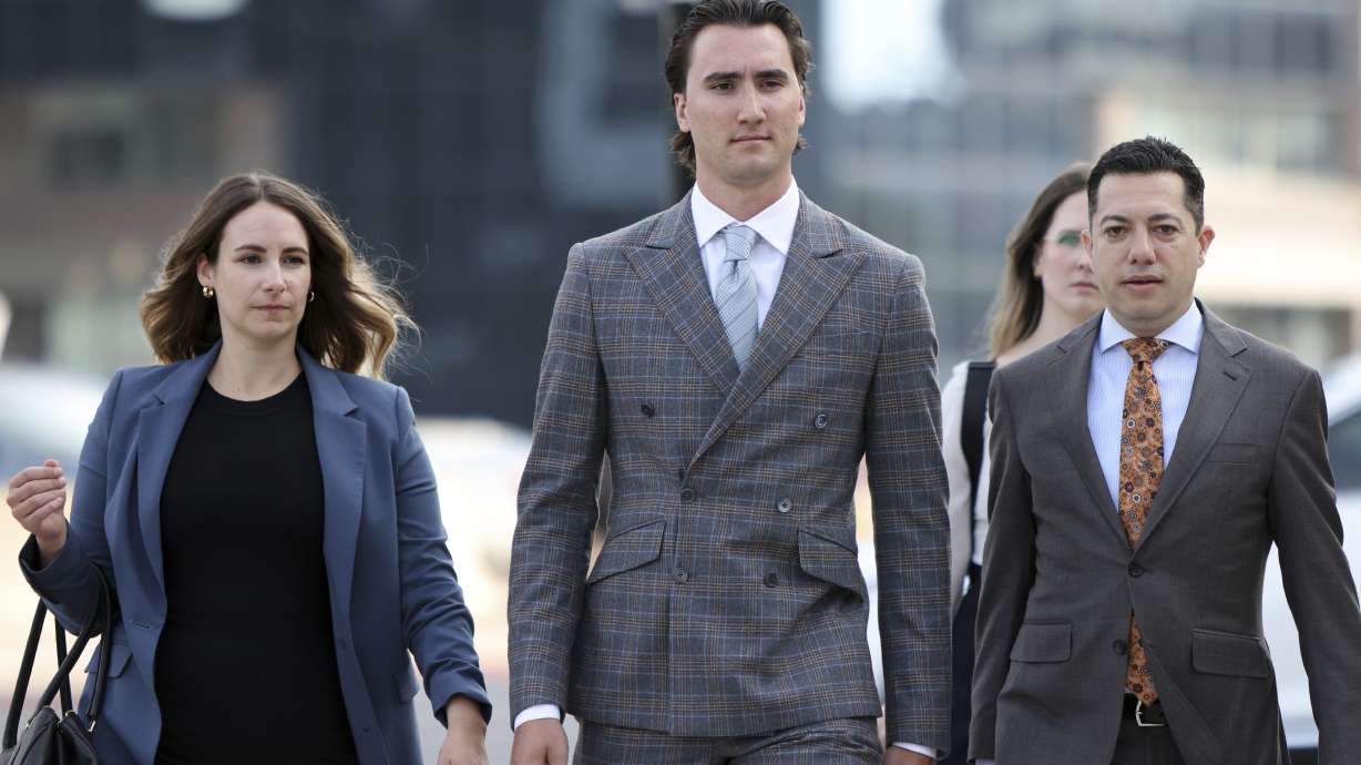 Alex Formenton seen arriving at the London Courthouse in London, Ontario, Thursday, July 24, 2025.