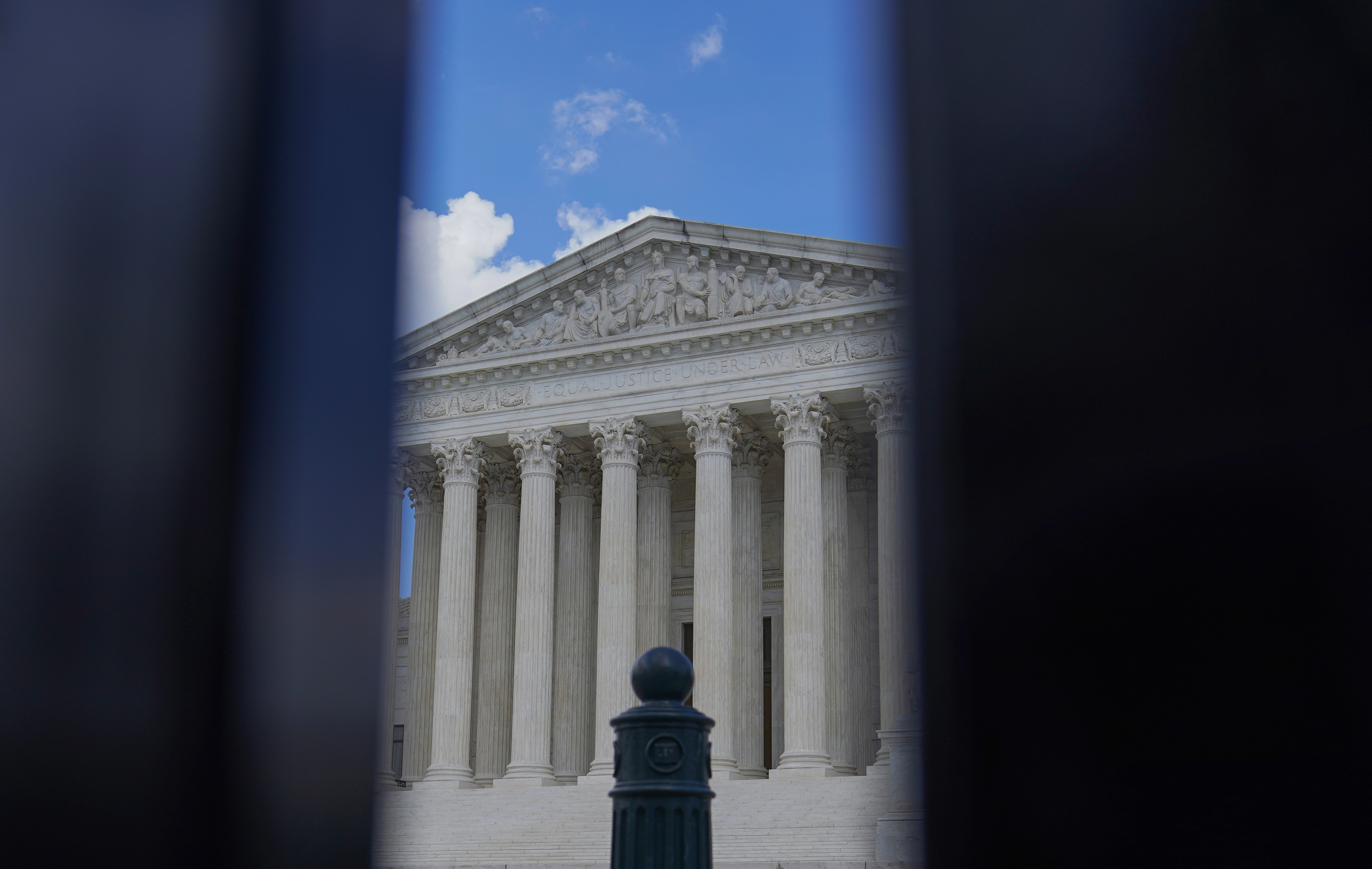 The U.S Supreme Court is seen shortly before sunset Monday, July 18,, in Washington.