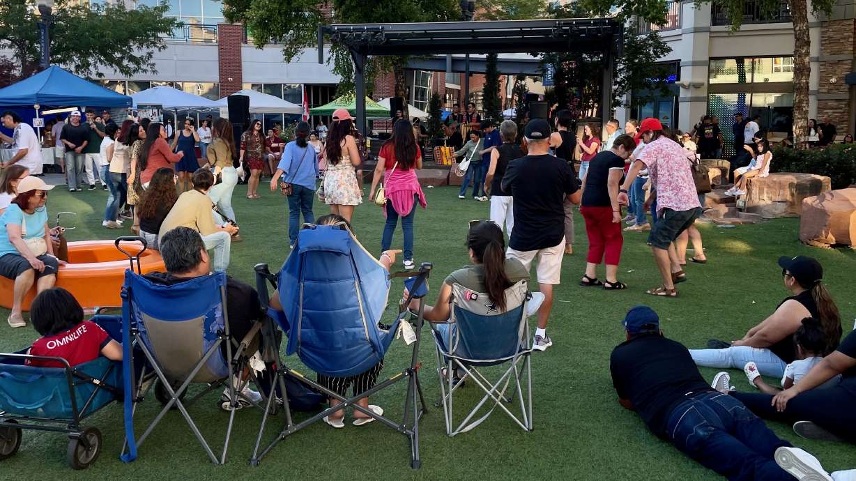 The crowd at the Festival Latino de Utah and Venezuela Fiesta, July 12 in Salt Lake City. The ongoing crackdown on immigrants in the country illegally is having a ripple effect on Latino festivals in Utah, with the cancellation of at least one event.