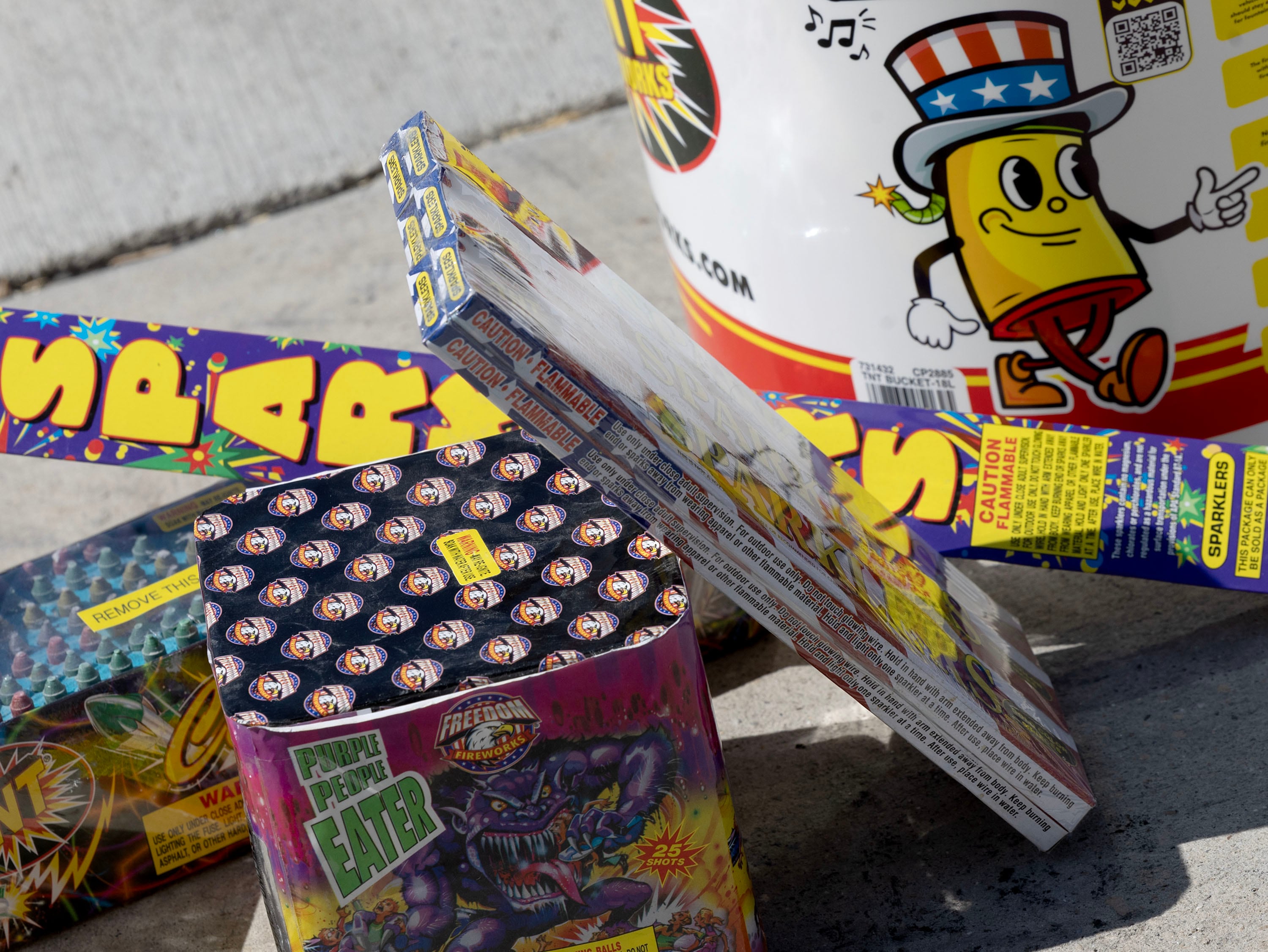 Fireworks from an event where the American Red Cross of Utah and the Salt Lake City Fire Department hosted a demonstration of fireworks risks on June 26. Fire departments continue to urge Utahns to use fireworks safely.