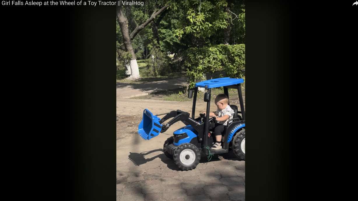 It's safe to say that the girl in this video is unprepared to get behind the wheel of heavy machinery.