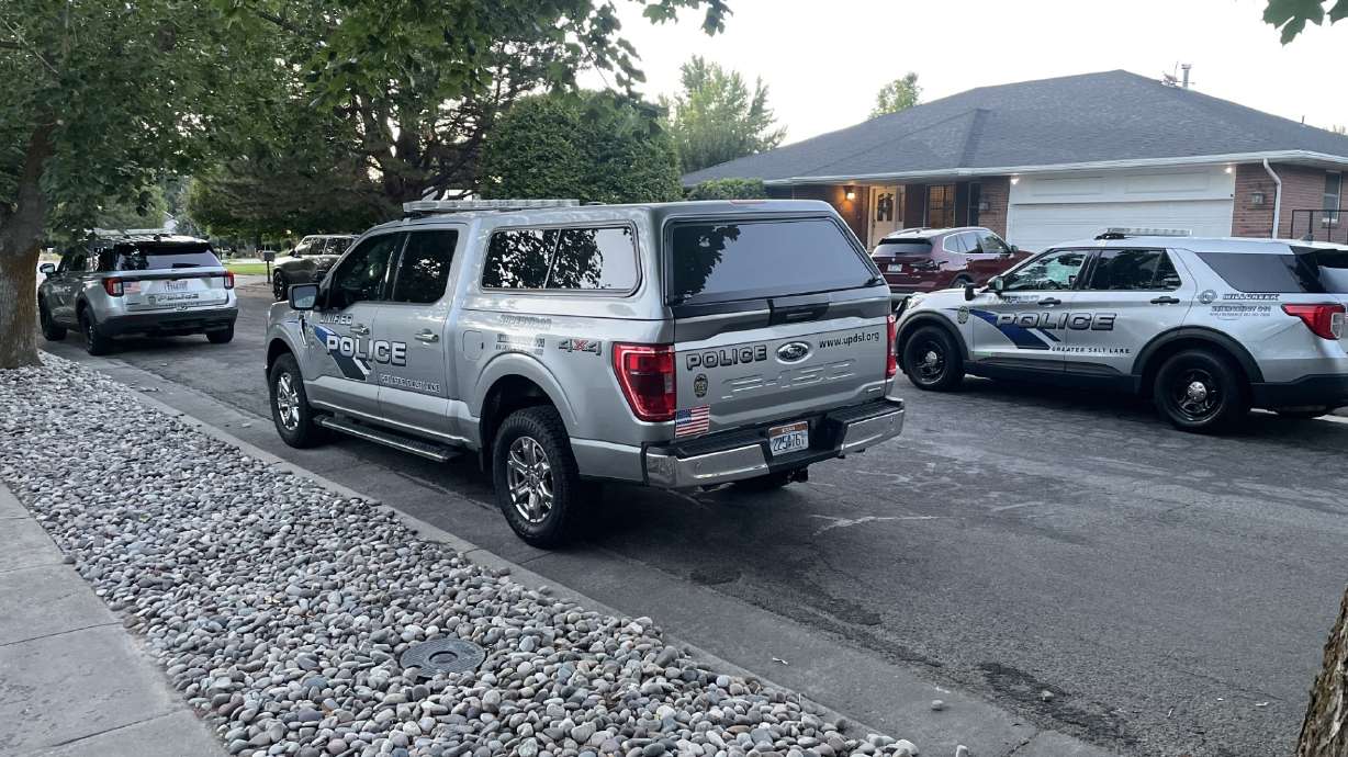 Unified police respond outside a home in Holladay, Saturday. Officials are investigating the death of a Holladay woman in her 80s who drowned at home on Boabab Drive.