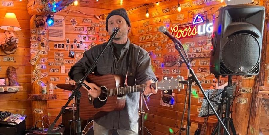 Musician Shawn Barnby performs at Shotgun Bar in Island Park, Idaho, Saturday. The bar has a reputation for supporting local musical artists.