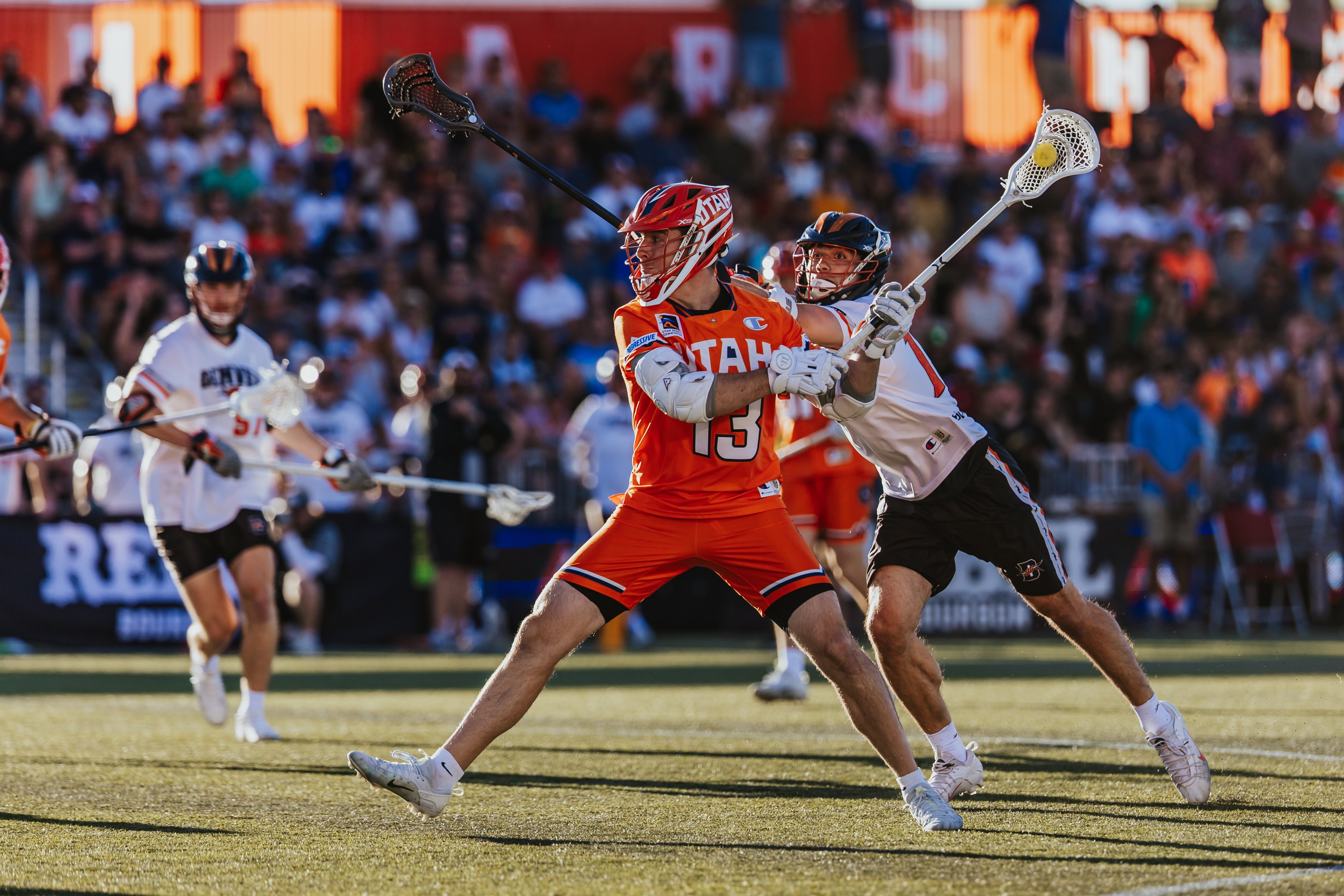 Ryan Ambler had a goal and an assist in the Utah Archers' 15-10 loss to the Denver Outlaws in a Premier Lacrosse League match, Saturday, July 26, 2025 at Zions Bank Stadium in Herriman, Utah.