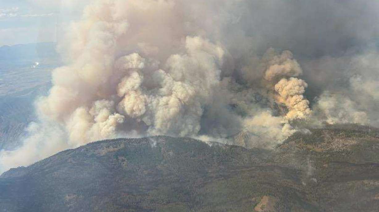 Monroe Canyon fire burns up the North Slope of Monroe Creek July 25.