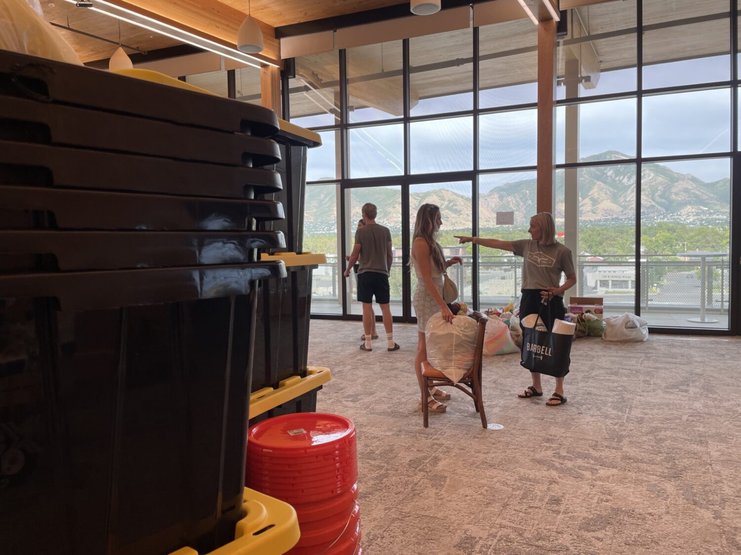 Millcreek is overwhelmed with physical donations for the Willow Glen Apartment fire victims, as seen on Sunday. The city is now asking for monetary donations.