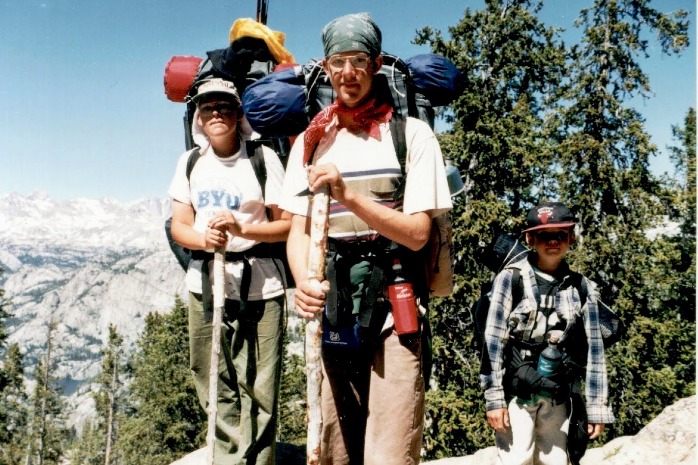 Grant Olsen hikes in the Wind River Range in western Wyoming with his brothers in 1994.