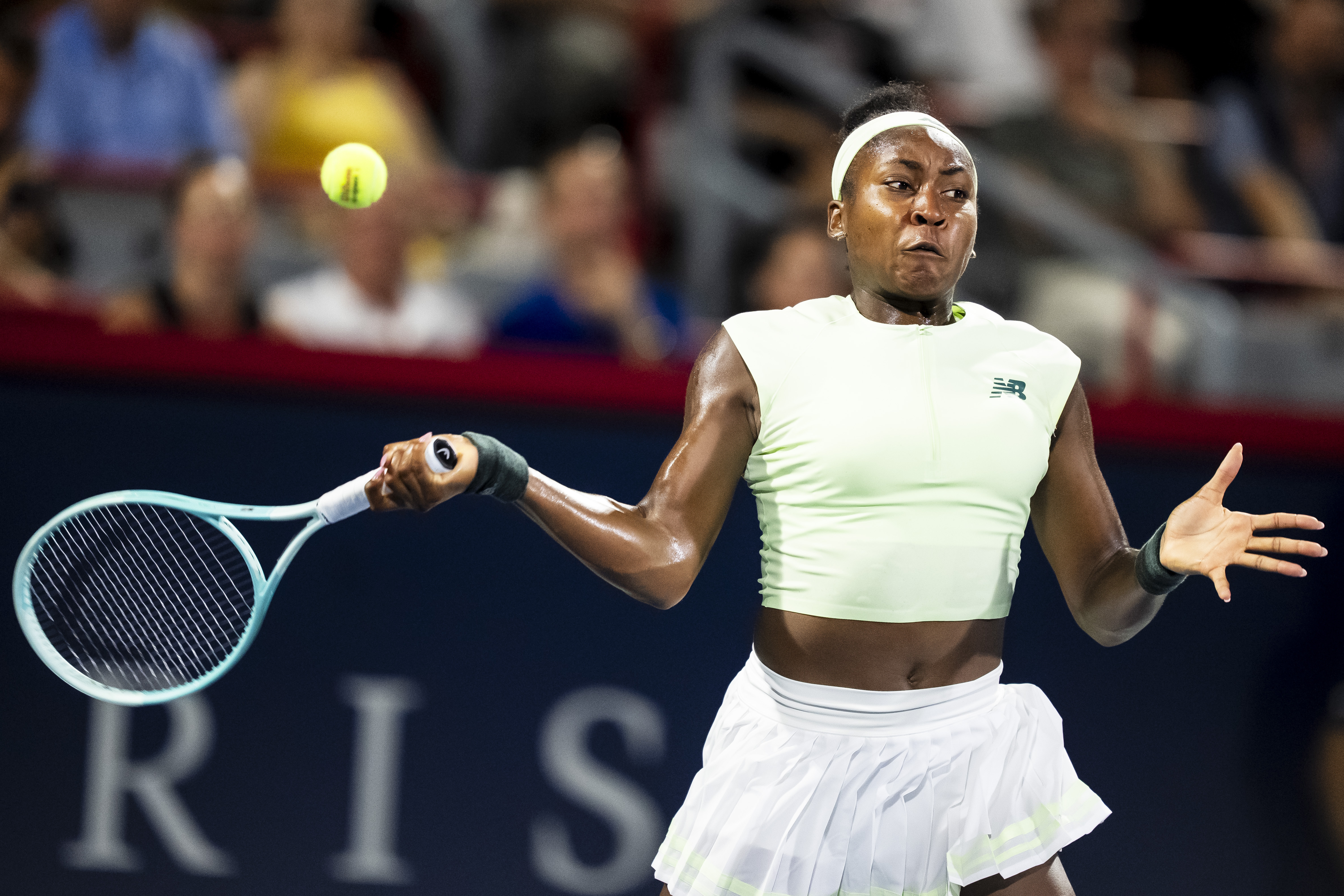 Coco Gauff overcomes 23 double-faults for first win since French Open title