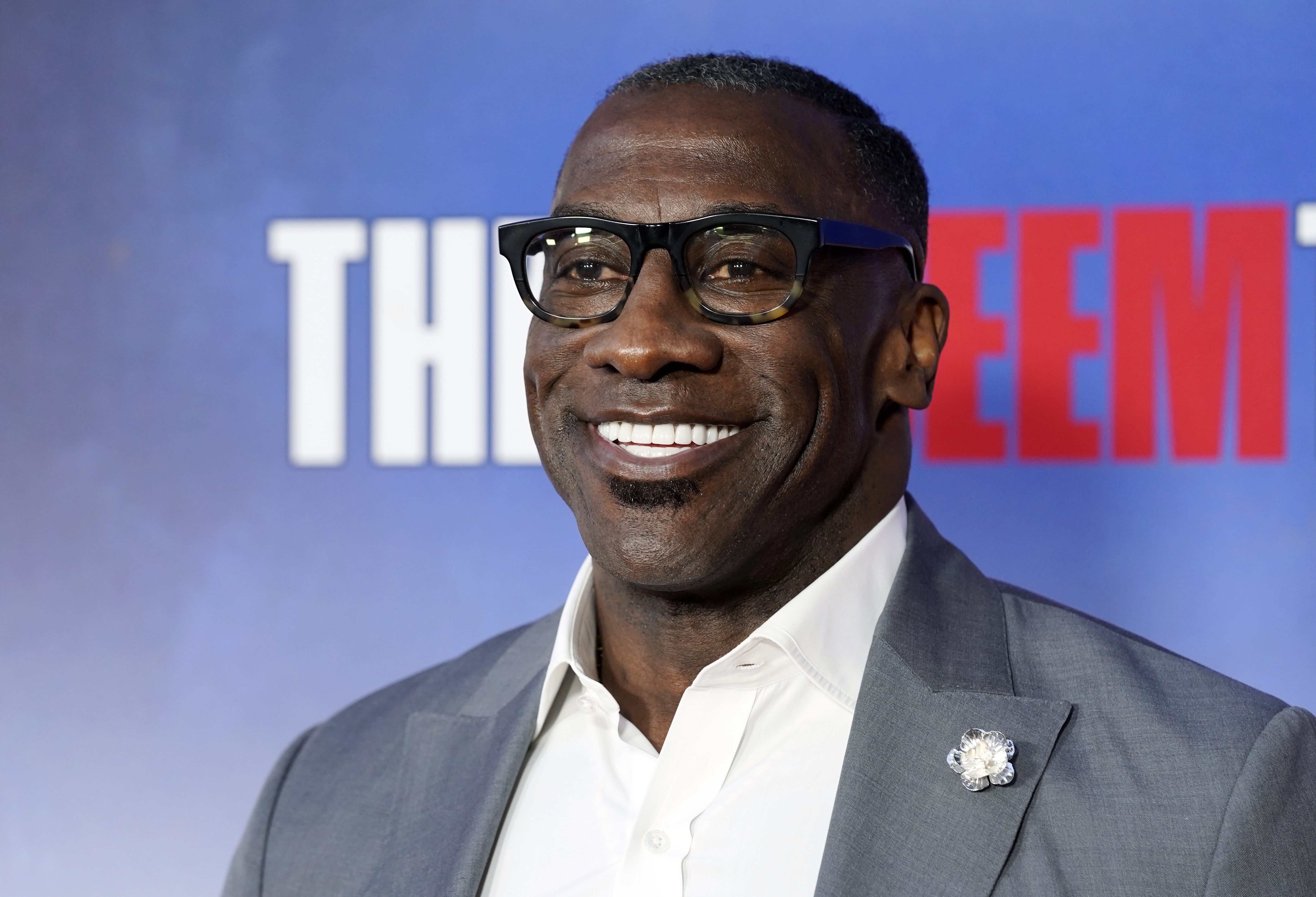 FILE - Former NFL football player and sports analyst Shannon Sharpe poses at a special screening of the Netflix documentary film "The Redeem Team," Sept. 22, 2022, at Netflix Tudum Theater in Los Angeles.