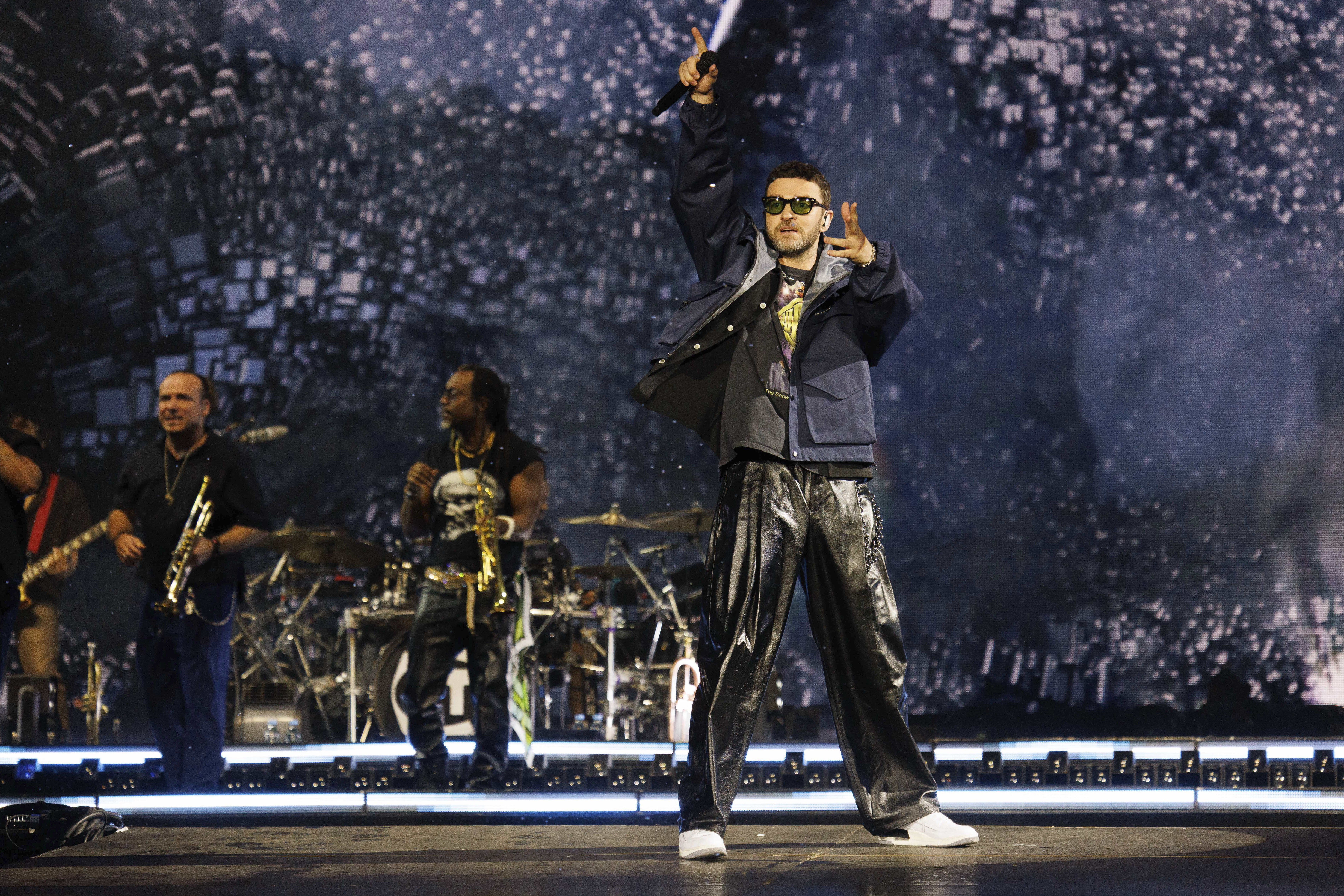 Justin Timberlake sings at the Lollapalooza Festival Berlin in Berlin, Germany, on July 12. Timberlake announced on Instagram Thursday that he was diagnosed with Lyme disease.