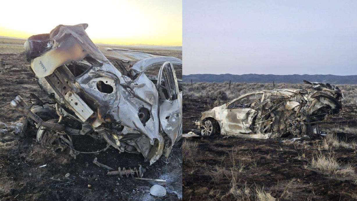 A man was killed in a single-vehicle crash on state Route 56 near Modena in western Iron County early Thursday, authorities said.