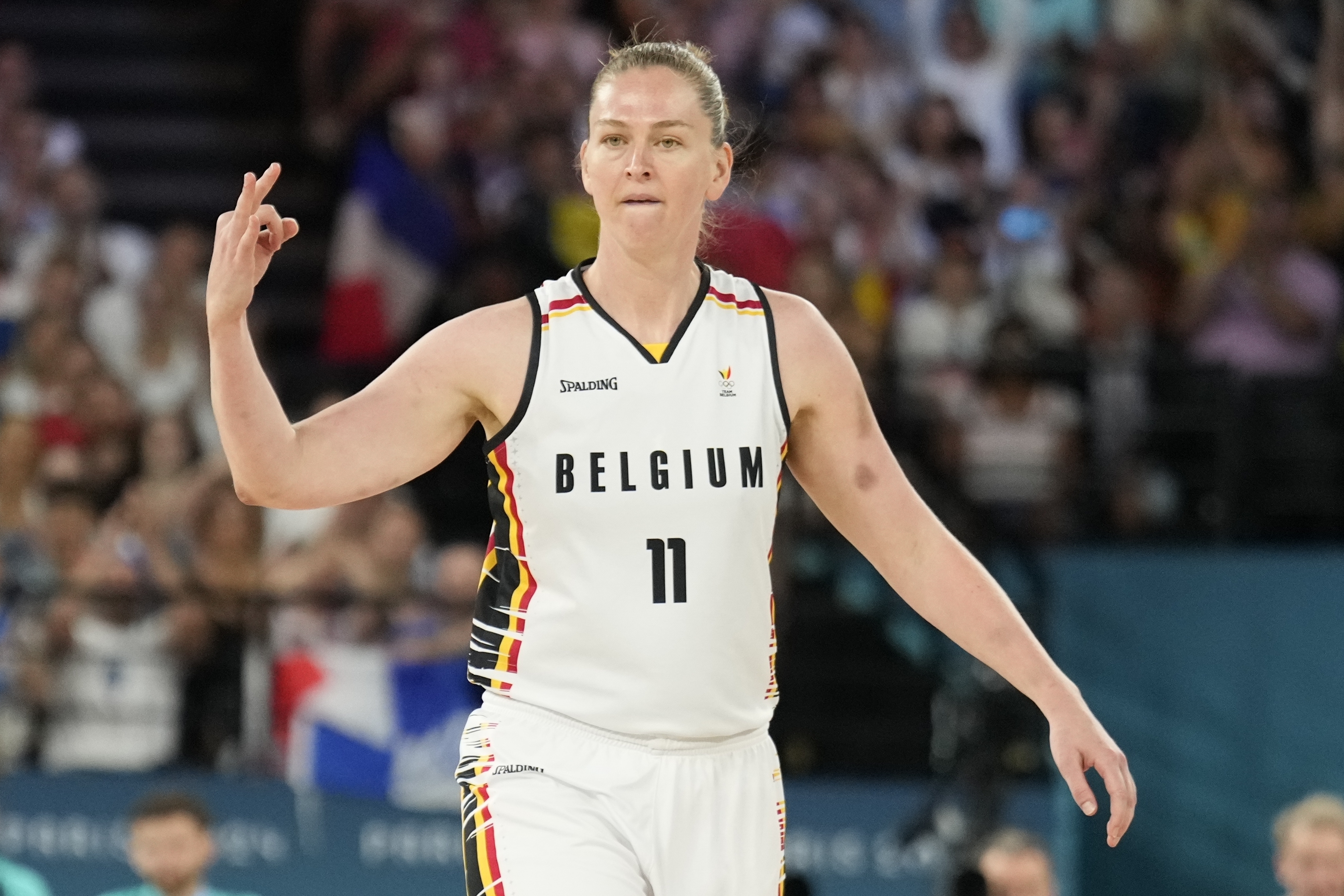Emma Meesseman will suit up for the Liberty against the Sun