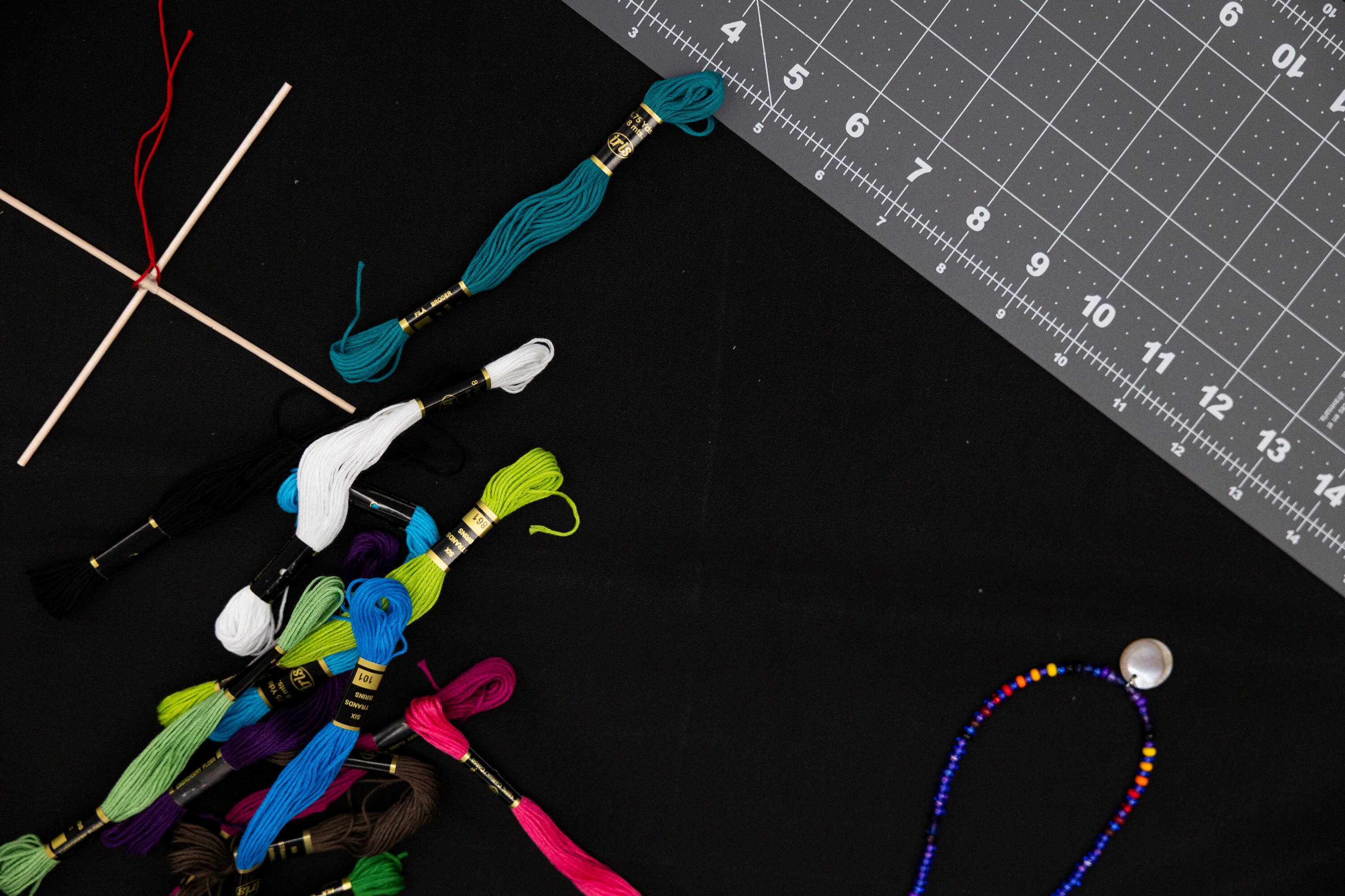 Supplies at a breakout session at the 2025 Utah Native American Summit at Utah Valley University in Orem on Friday. A goal in this year's summit is to keep youth involved in their culture.