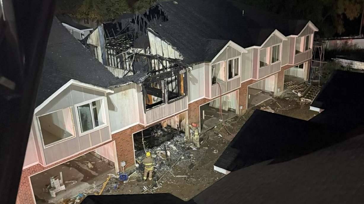 A fire caused an estimated $1.6 million in damage to a townhome under construction early Sunday in Ogden.