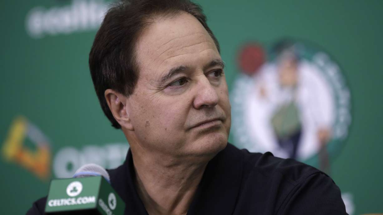 FILE - Boston Celtics co-owner Steve Pagliuca at the team's practice facility in Waltham, Mass., June 23, 2017.