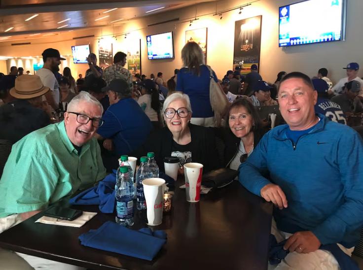 Frank and Barbara Layden, left, with Linda and Richard Smith.