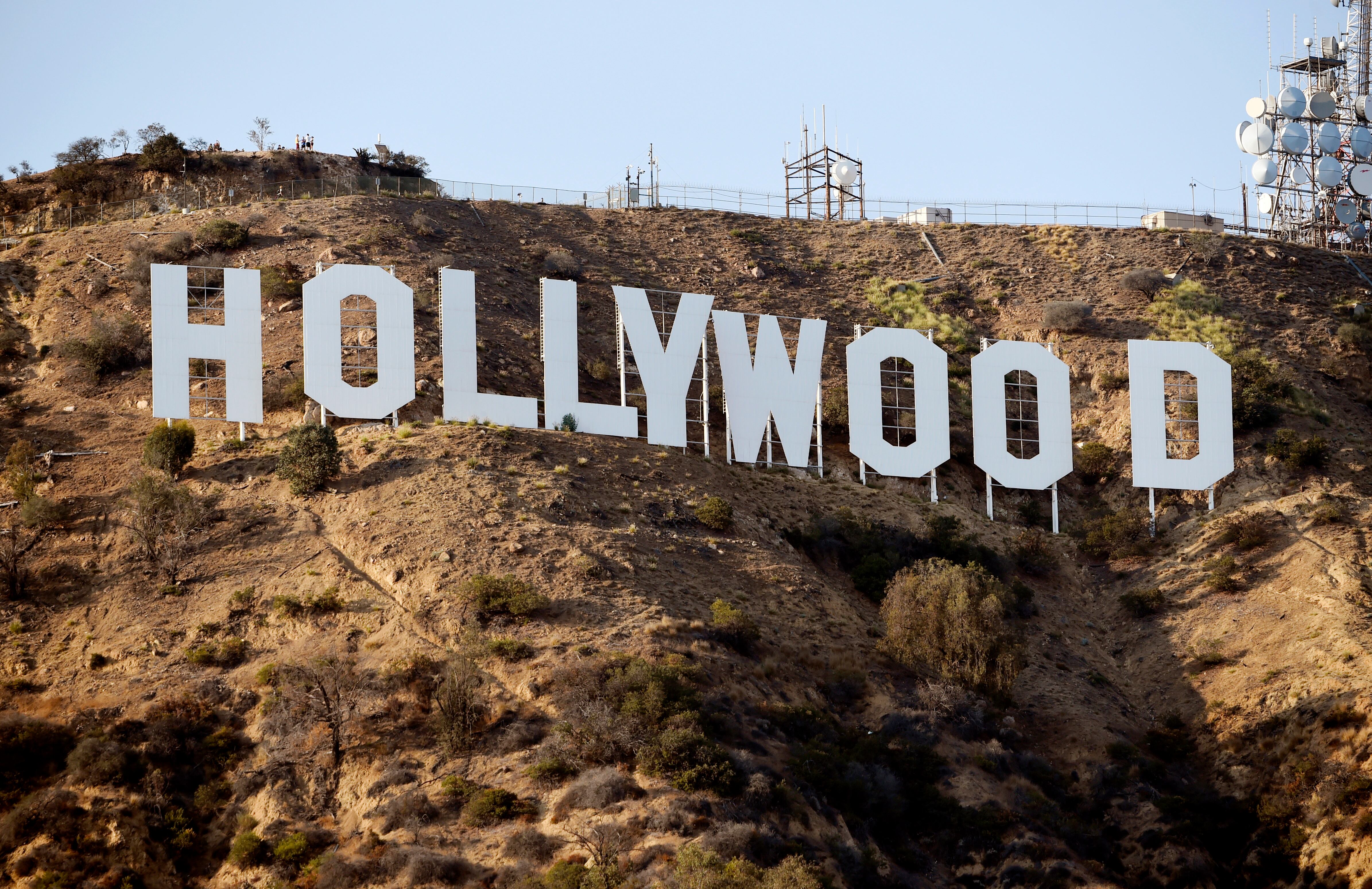The Hollywood Sign is pictured on  Aug. 23, 2016, in Los Angeles.