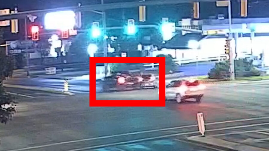 Two vehicles involved in a hit-and-run crash in Murray that left one woman dead on Thursday are highlighted in a red square. Police on Monday are still searching for the vehicle and drivers.
