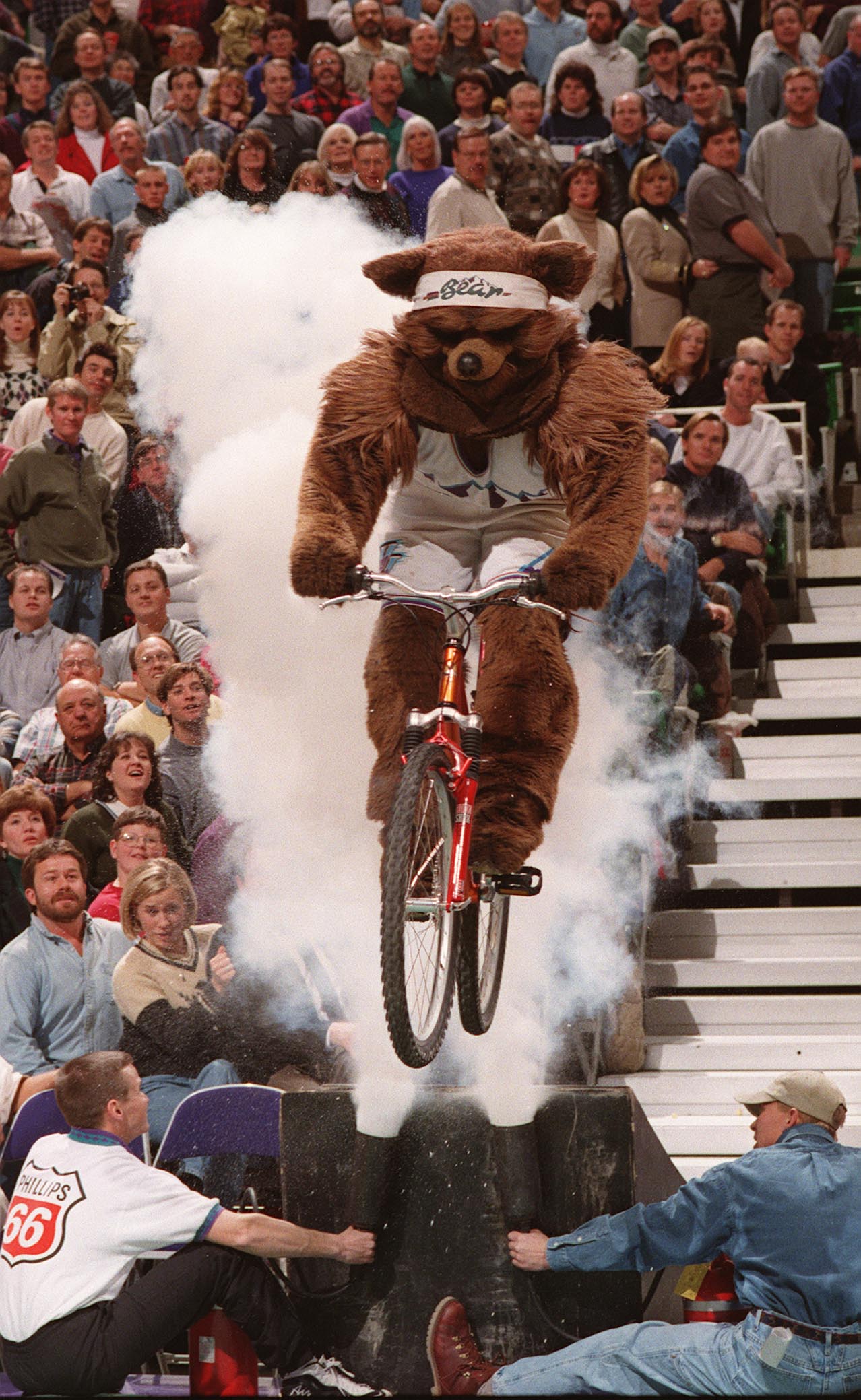 Former Jazz Bear battles cancer, remembers young patients who always smiled